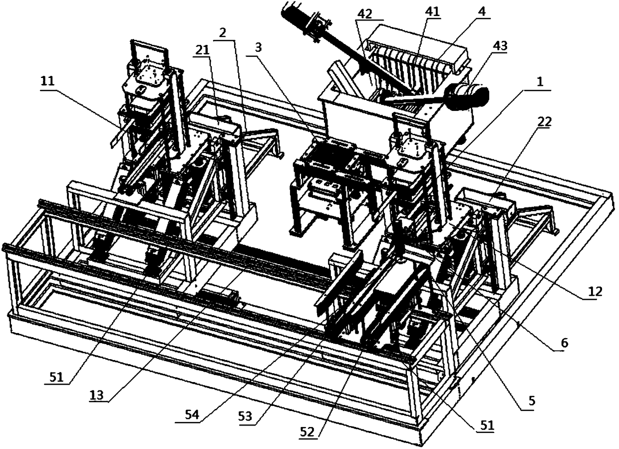 A double-station automatic casting and welding machine