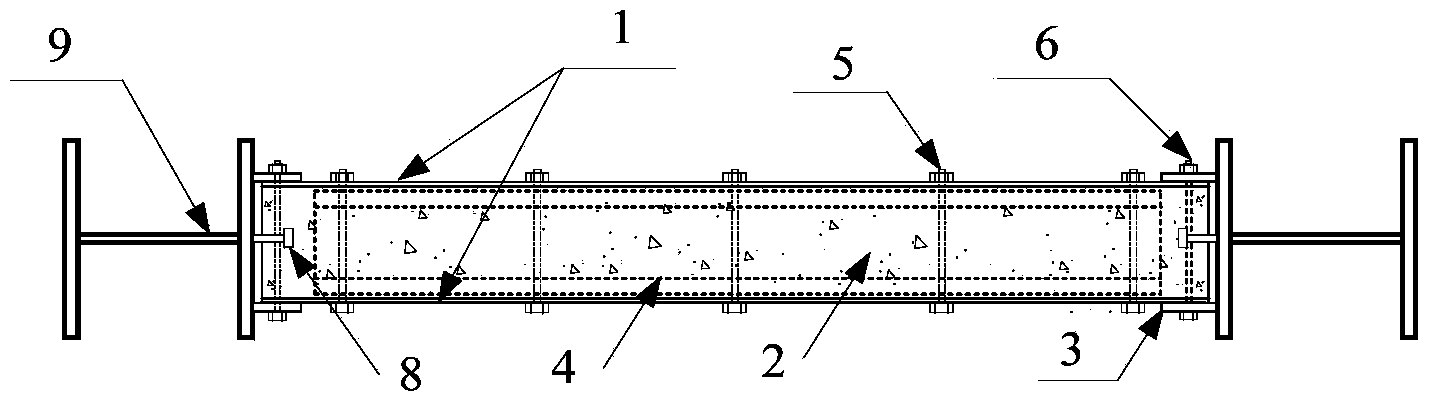 Internal stiffened composite steel plate shear wall connected through high-strength bolts