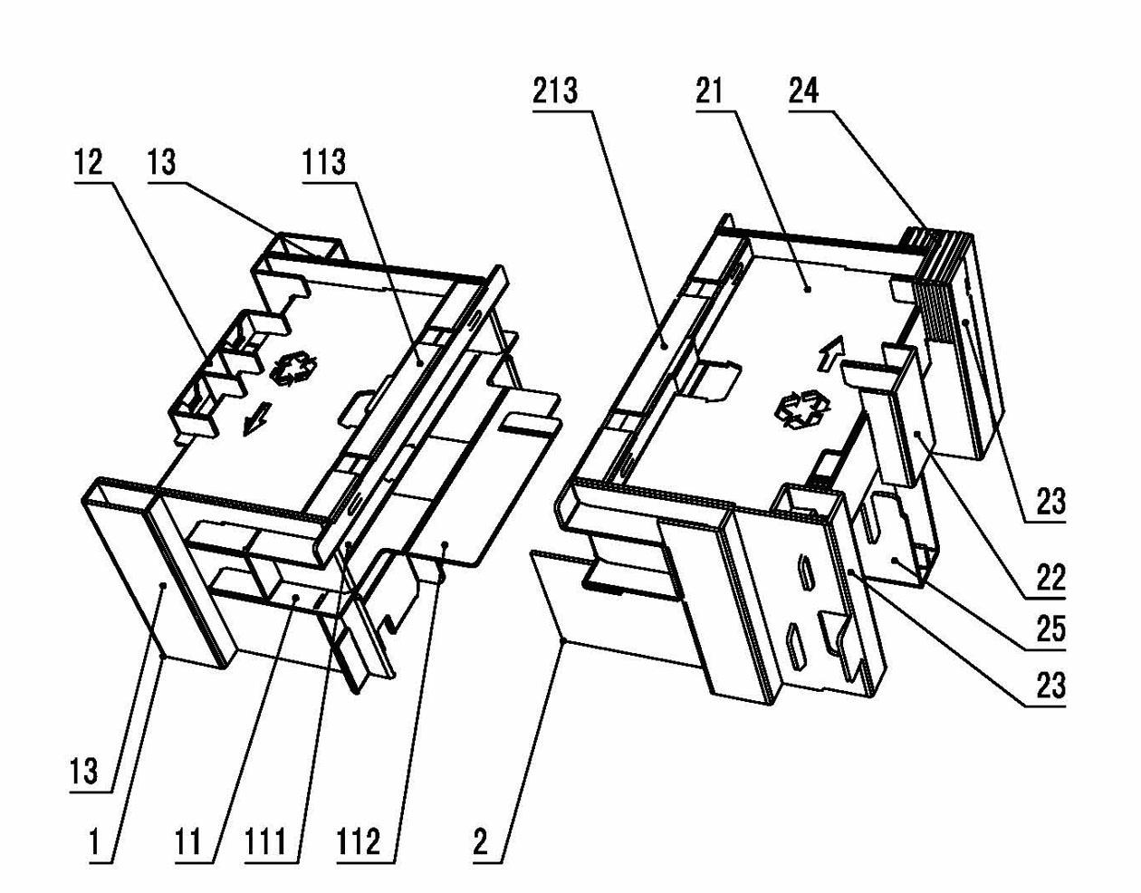 Buffering paper internal liner and packaging box provided with same