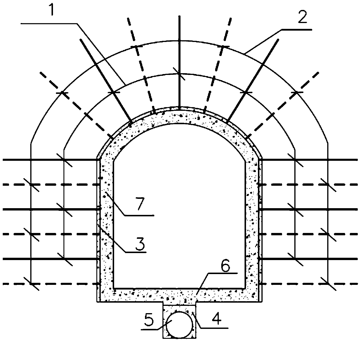 A repairable drainage tunnel, construction method and repair method
