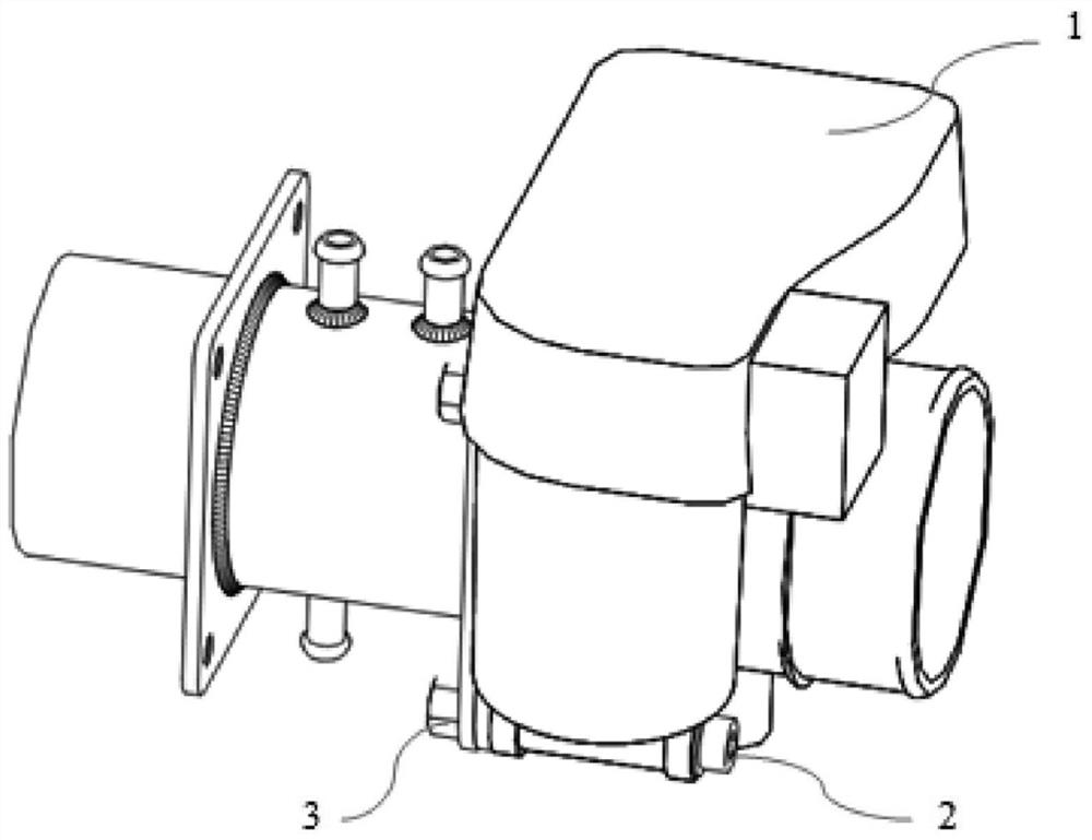 Tail gas emission device of hydrogen fuel cell engine