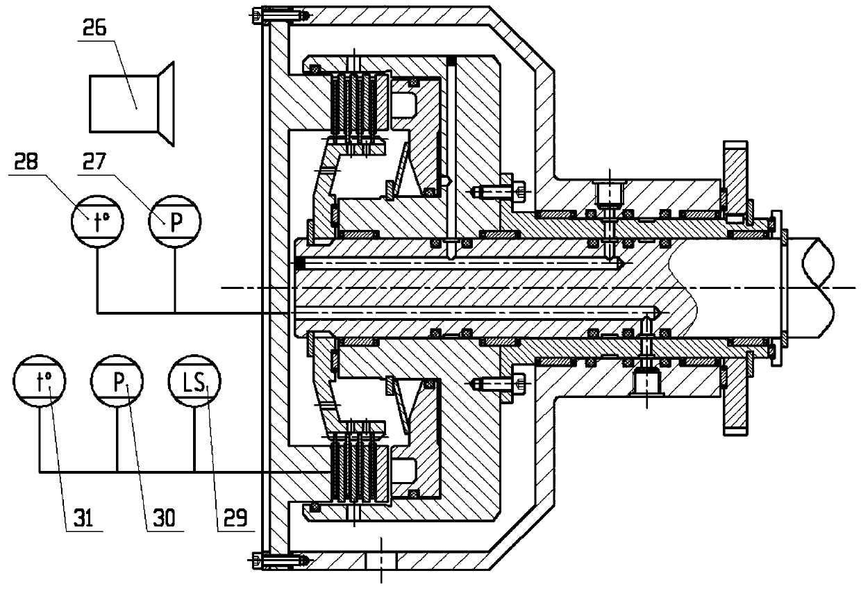 A visual test device for wet clutch