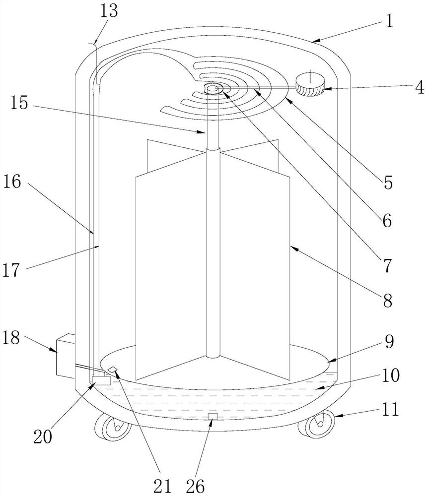 A high-efficiency air-cooled gas-phase liquid nitrogen biological storage device and its use method and application