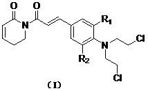 Application of Nitrogen mustardyl perylene amide compounds in medicine
