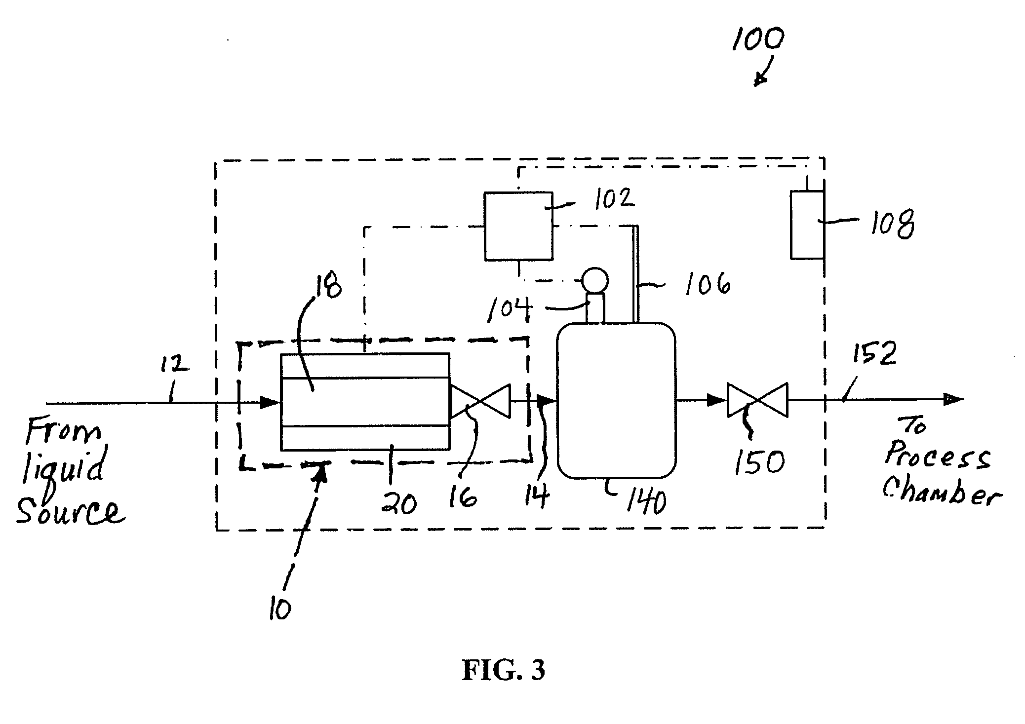 Vaporizer and method of vaporizing a liquid for thin film delivery