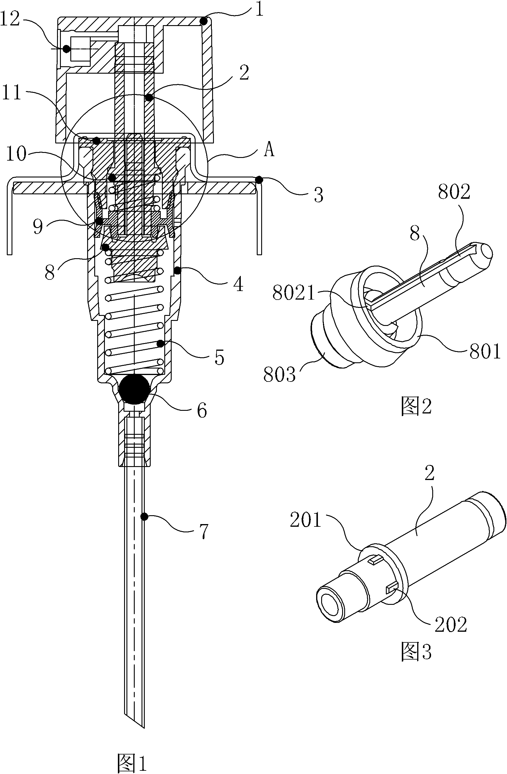 Miniature sprayer pump core and two-stroke pressing method thereof