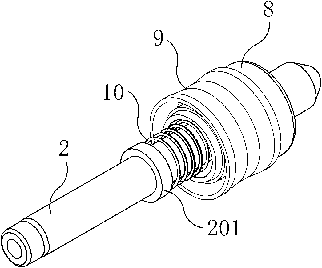 Miniature sprayer pump core and two-stroke pressing method thereof