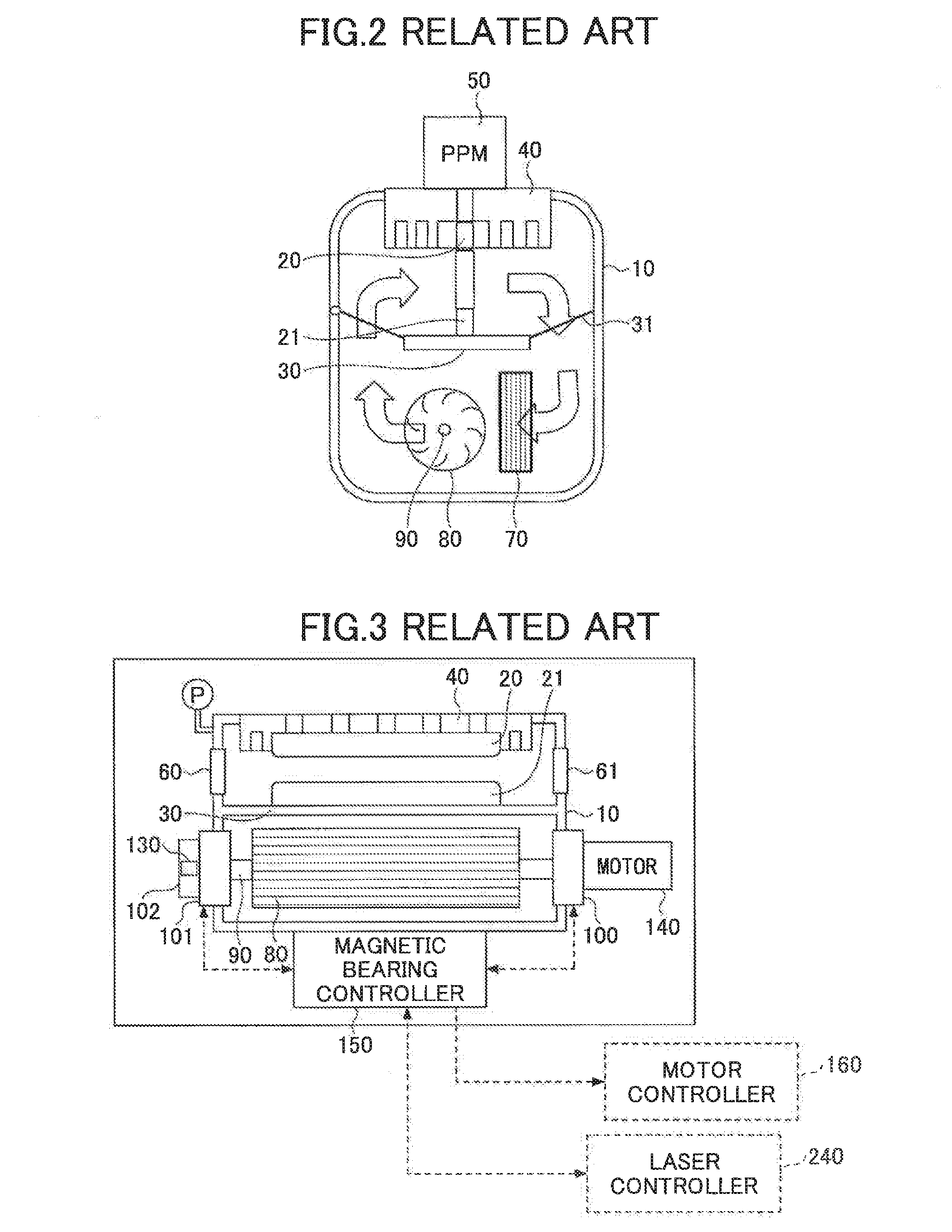 Discharge-pumped gas laser device