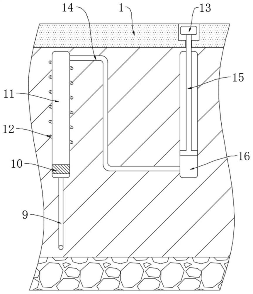 Auxiliary pressure-dividing cable trench