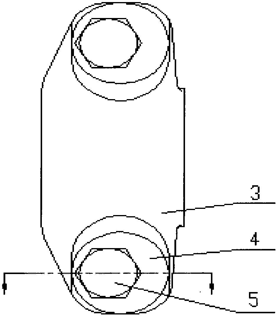 Axial adjusting device of cross arm