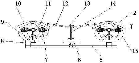Multi-rotor unmanned plane protection structure