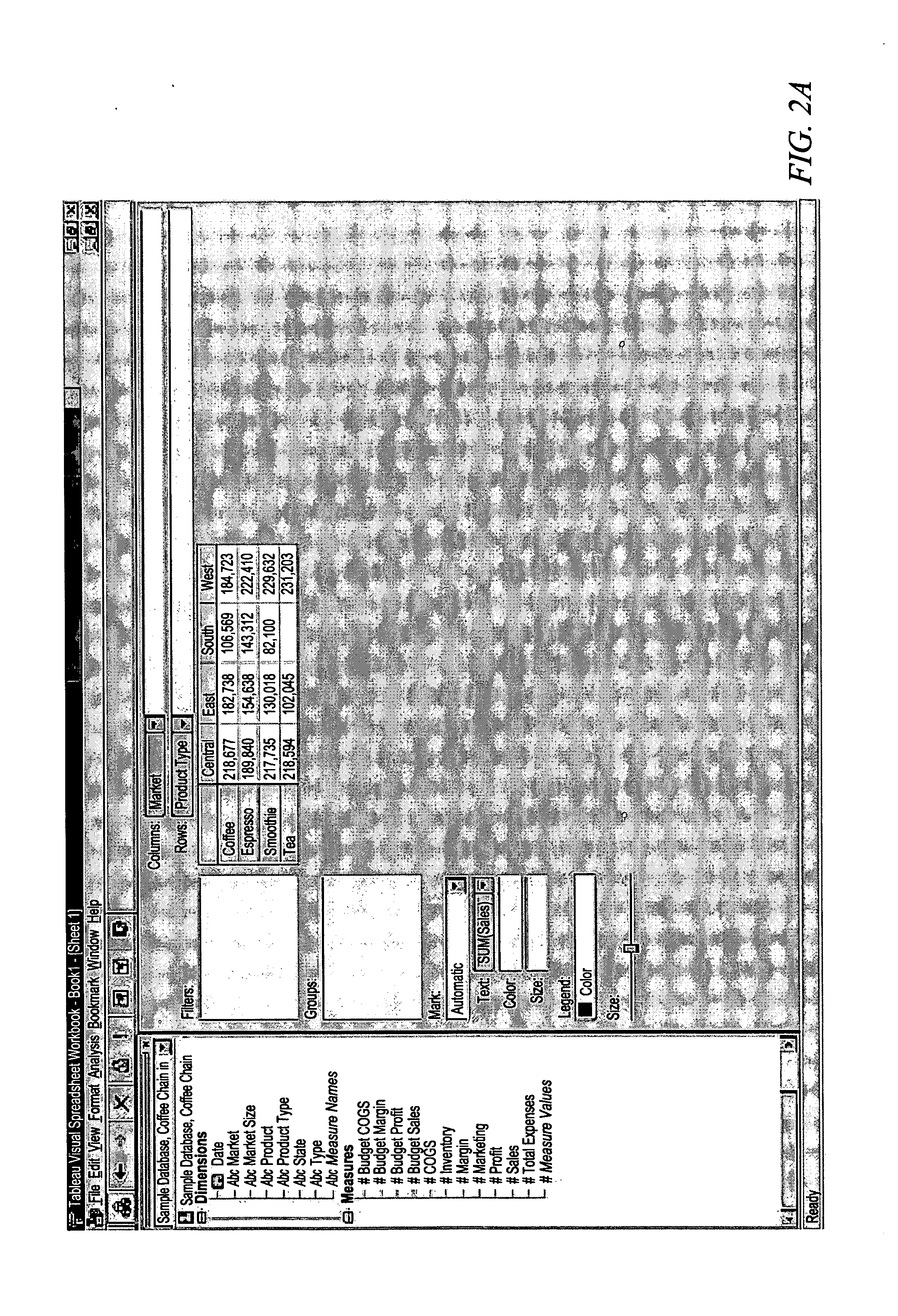 Computer systems and methods for visualizing data with generation of marks