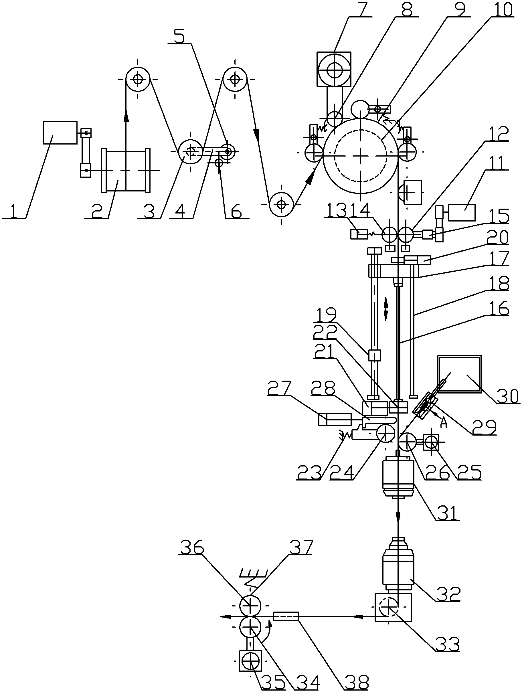 Constant-tension wire moving mechanism with automatic wire feeding function