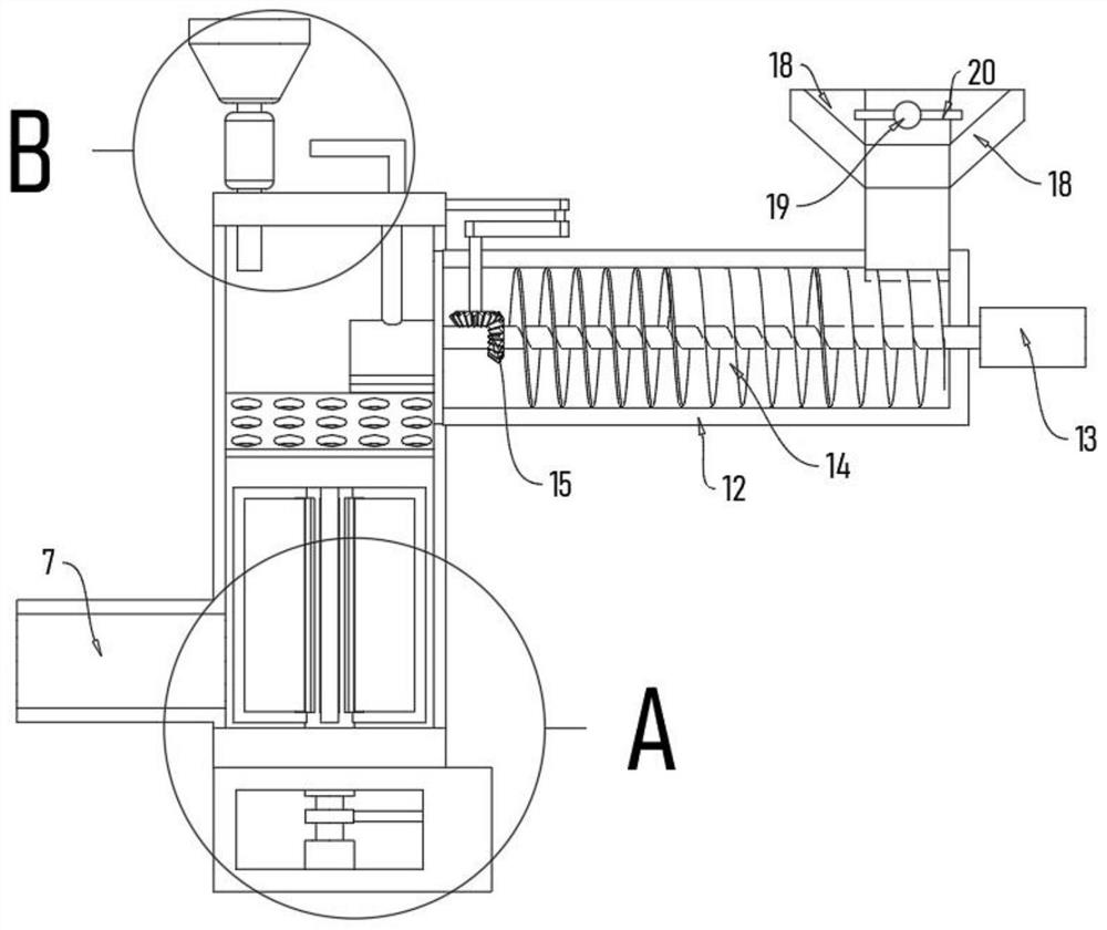 Sterilizing and stirring device for edible mushroom breeding raw material production