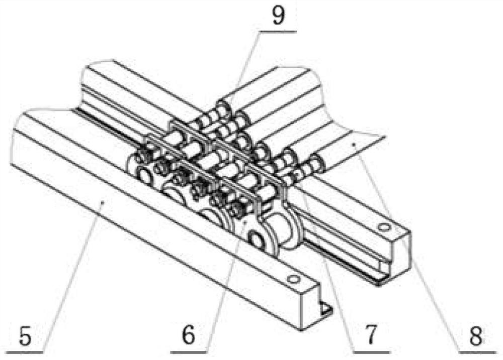 Continuous press pin shaft lubrication mechanism