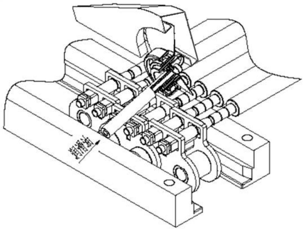 Continuous press pin shaft lubrication mechanism