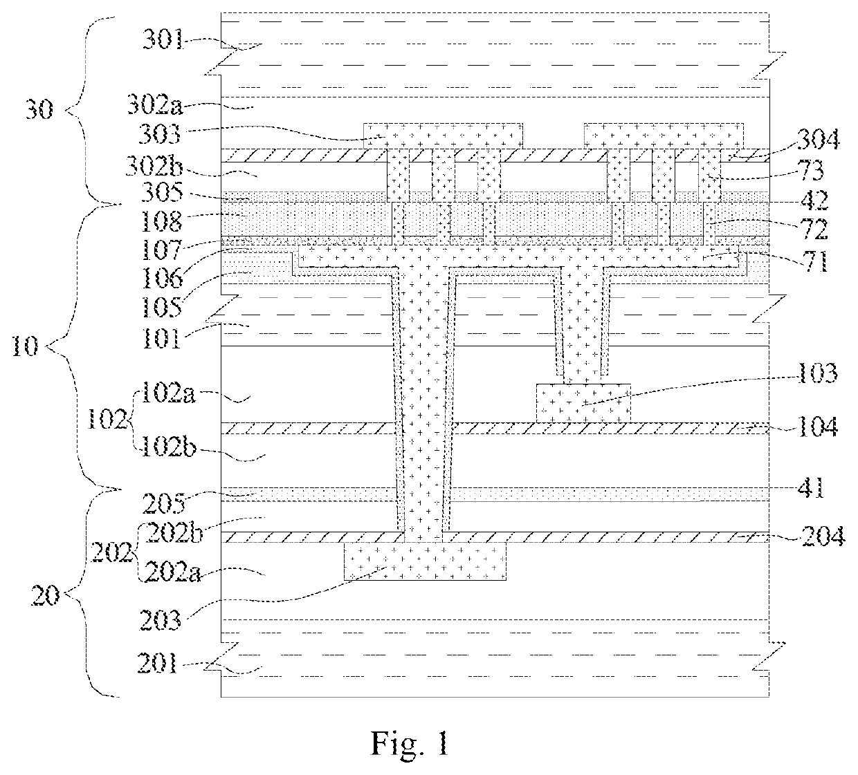 Multi-wafer stacking structure and fabrication method thereof