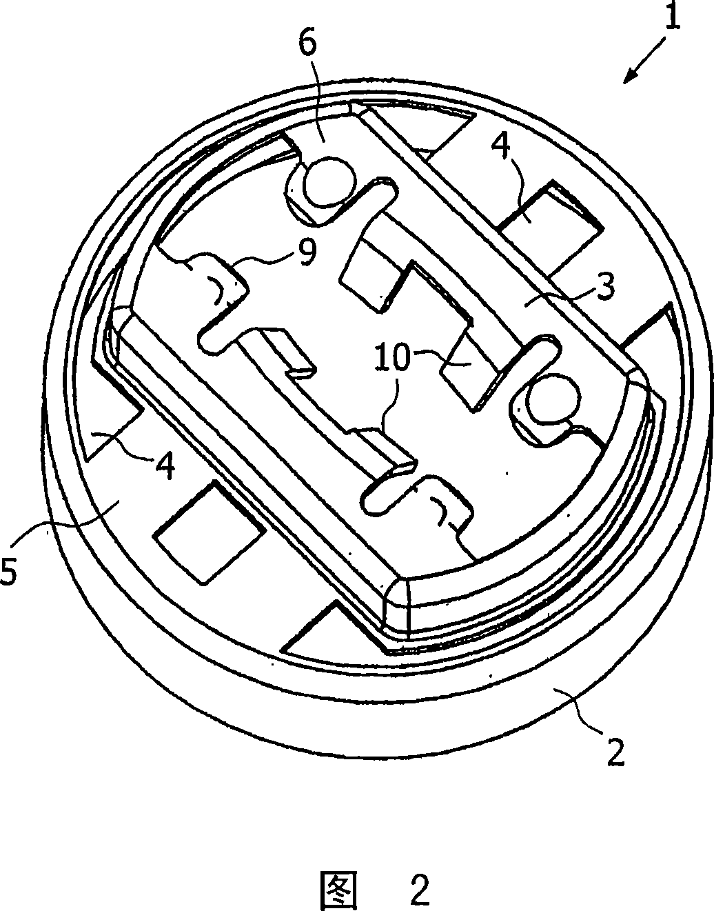 Lamp having improved vibration damping