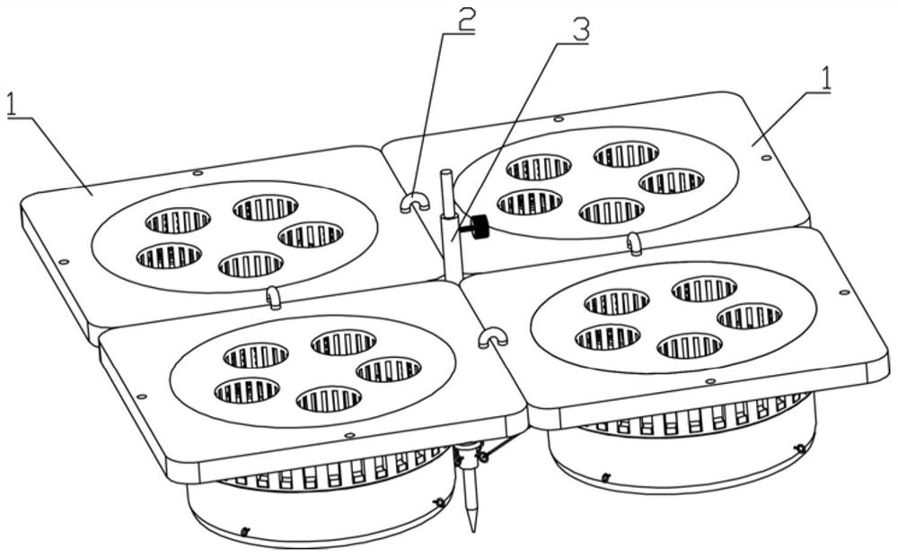 Artificial floating bed for ecological restoration of wetland