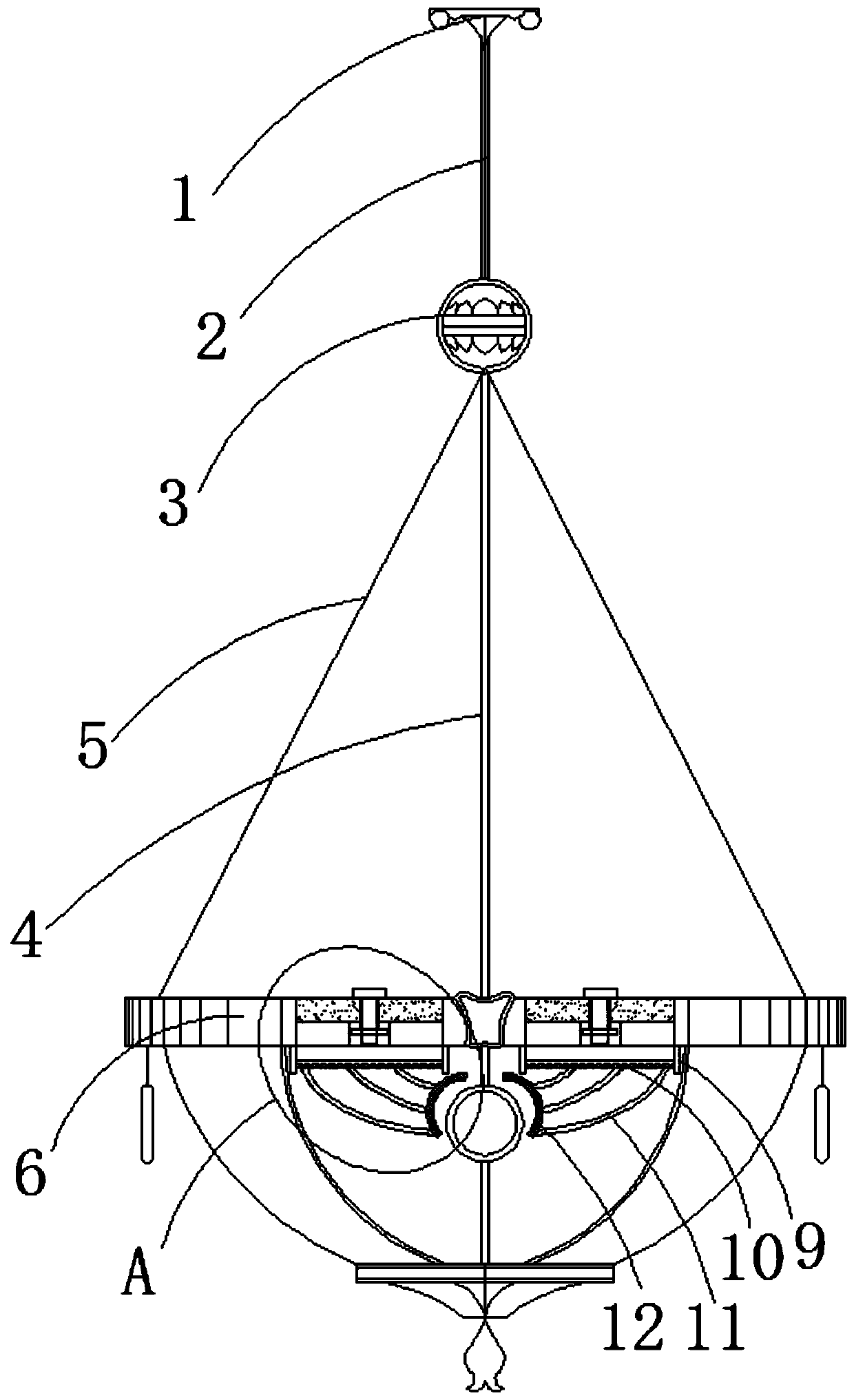 Heat dissipation structure of integrated LED lamp