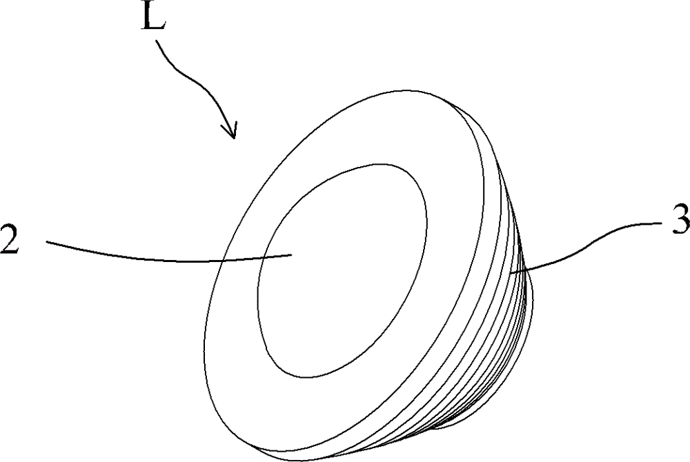 Condenser lens of LED (light emitting diode)