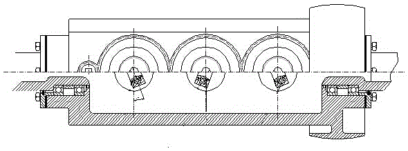 Straightening rotary drum device