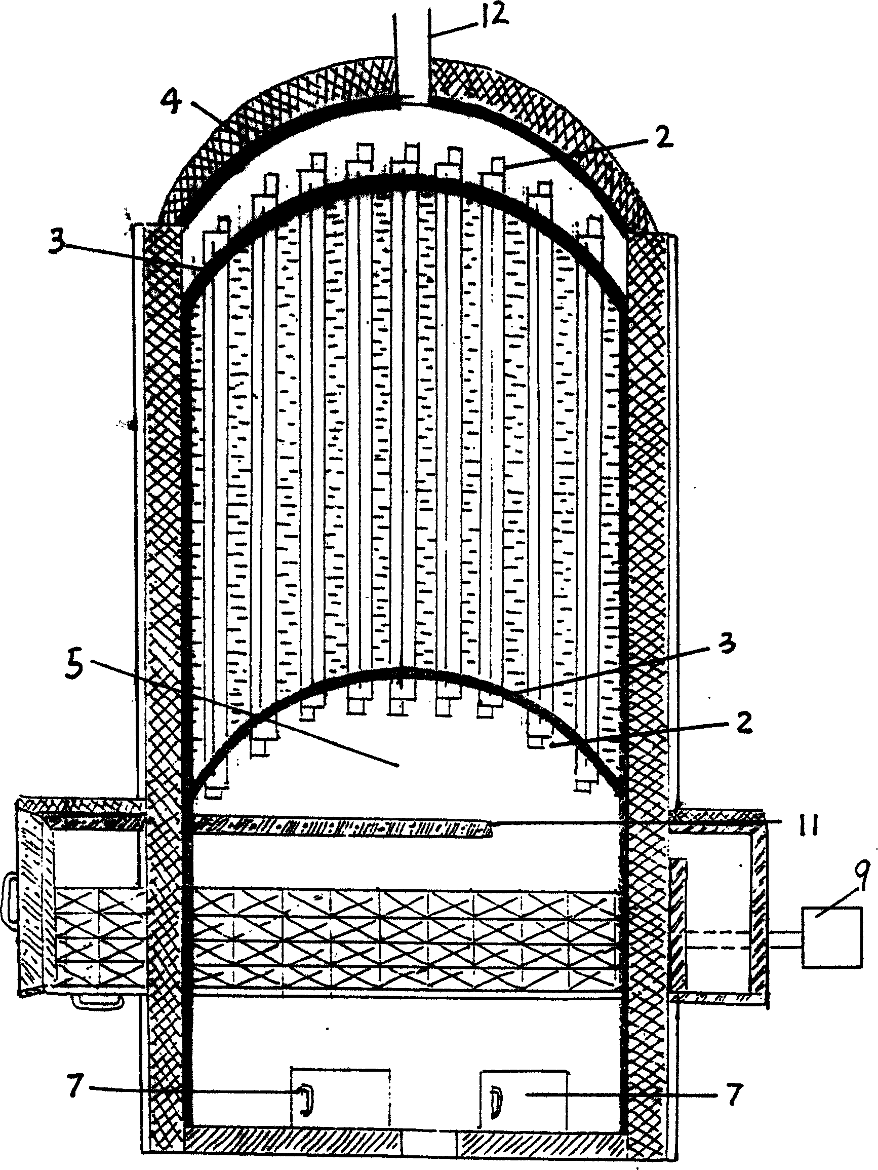 Coal firing boiler with N-shaped fire tubes