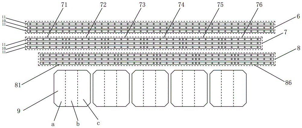 Colorful solar cell piece, manufacturing method, cell module and PECVD device