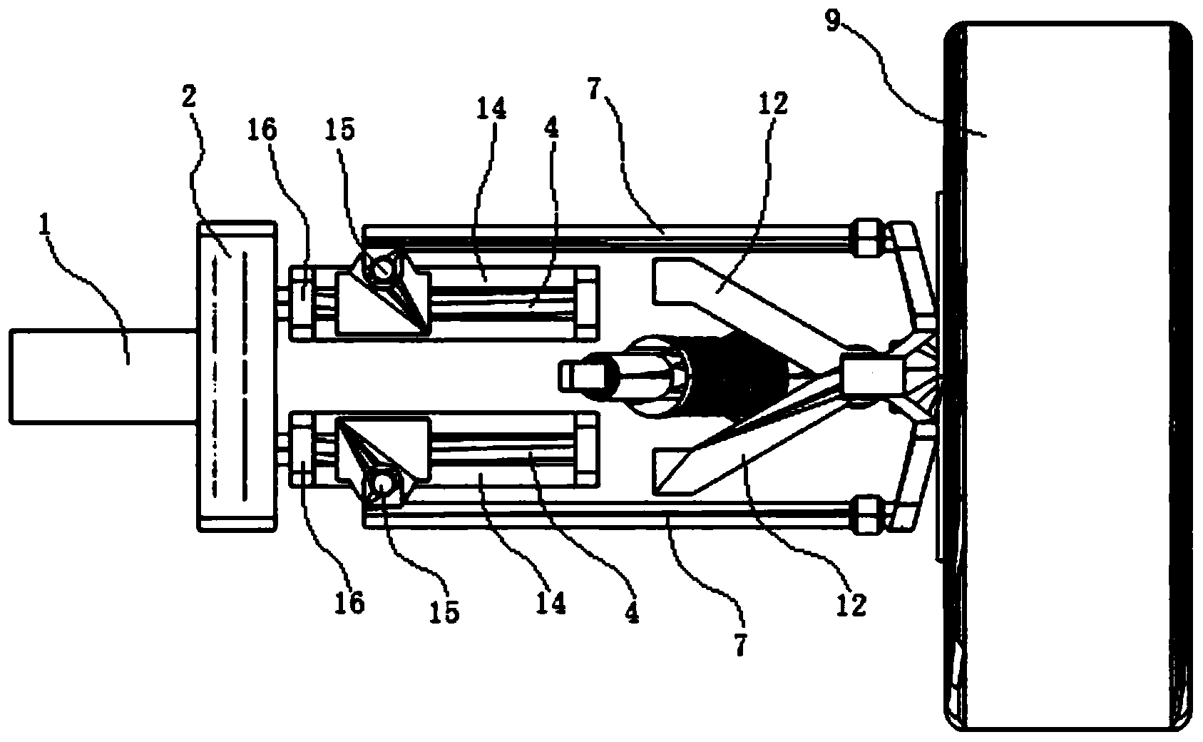 Electric automobile chassis system with four-wheel independent steering function and steer-by-wire mechanism thereof