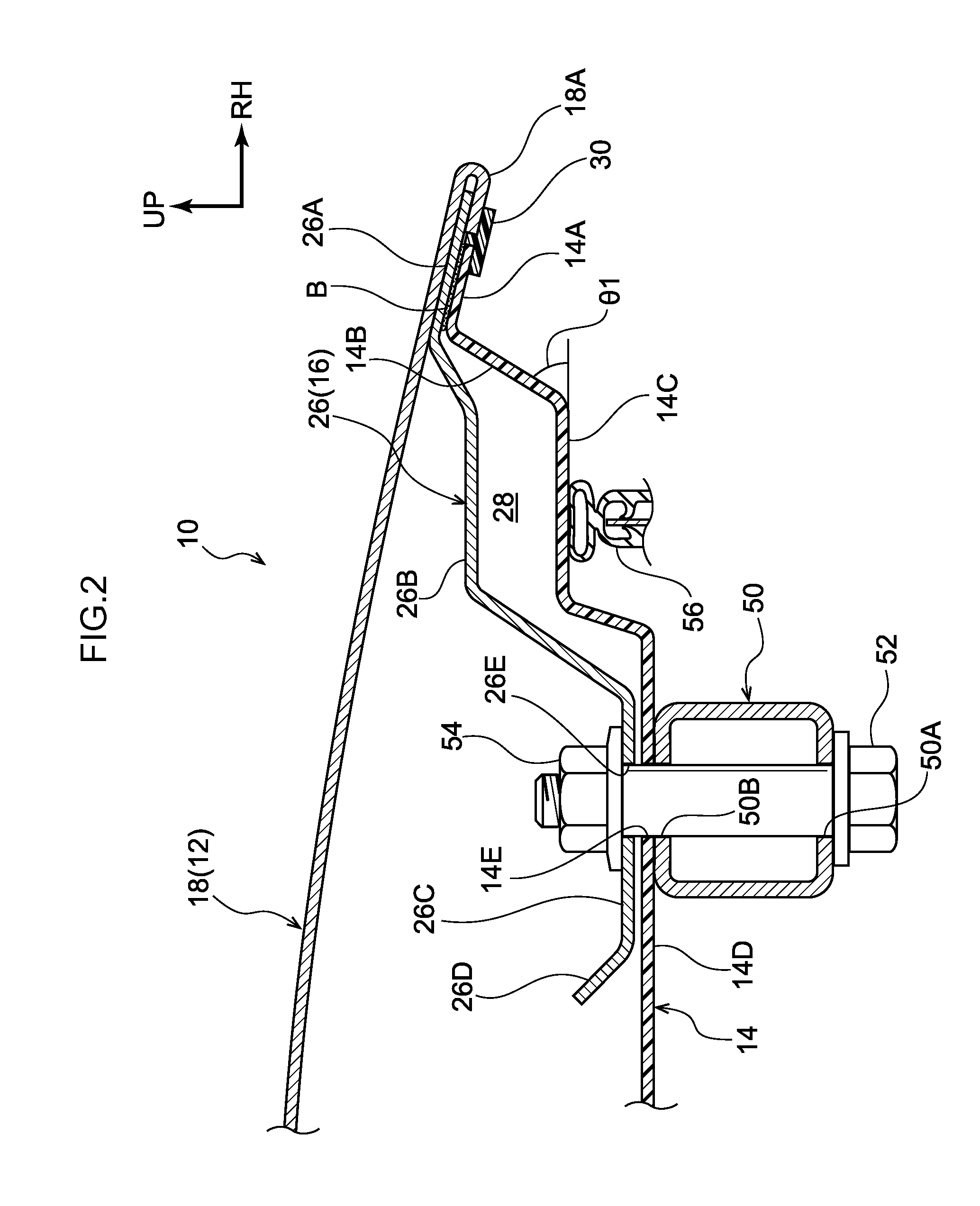 Vehicle panel structure and manufacturing method of vehicle panel structure