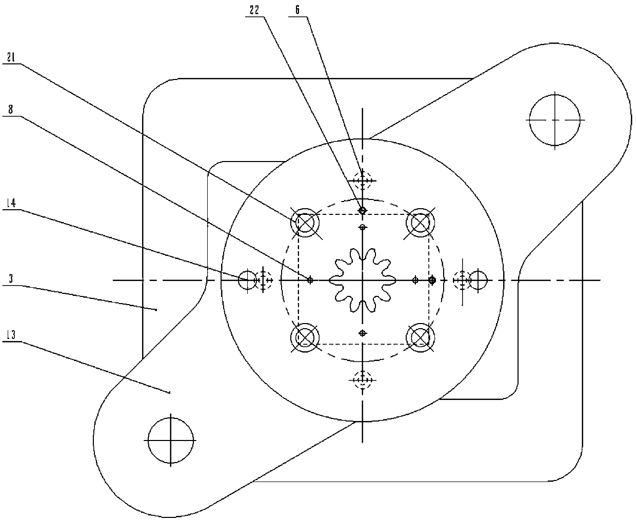 Sheet bar class part hot blanking system with multi-station pressure cold rotary disc and process