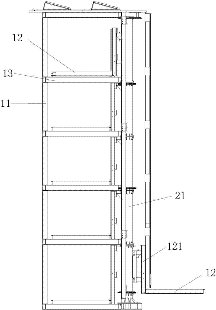 Lifting and rotating multi-layer non-avoidance stereo vehicle parking equipment