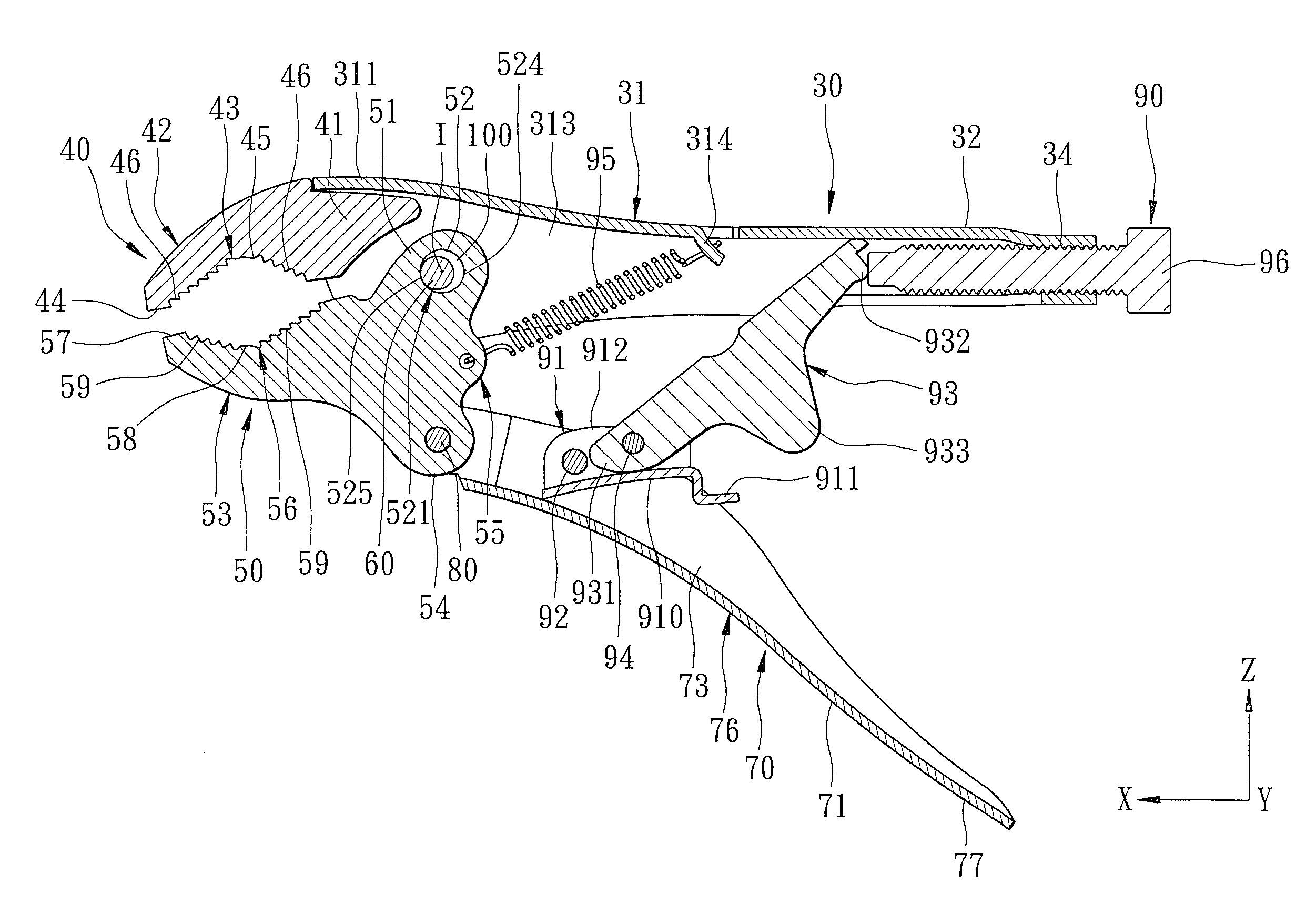 Locking pliers