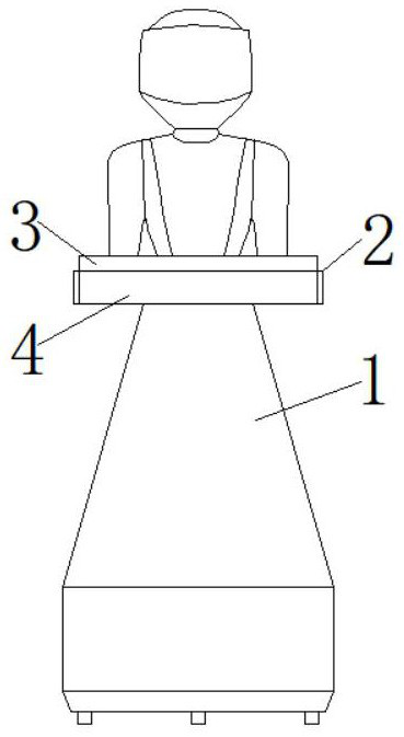 A welcome robot for catering and its use method