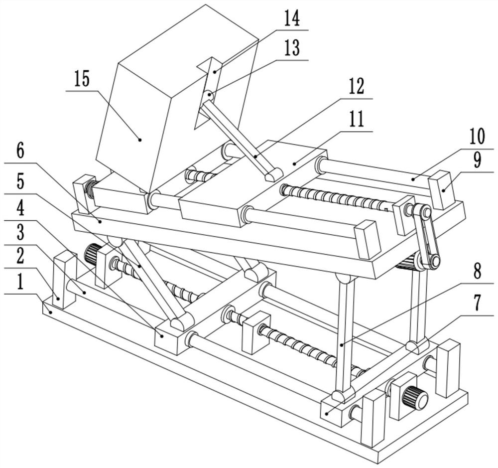 Building construction discharging platform device