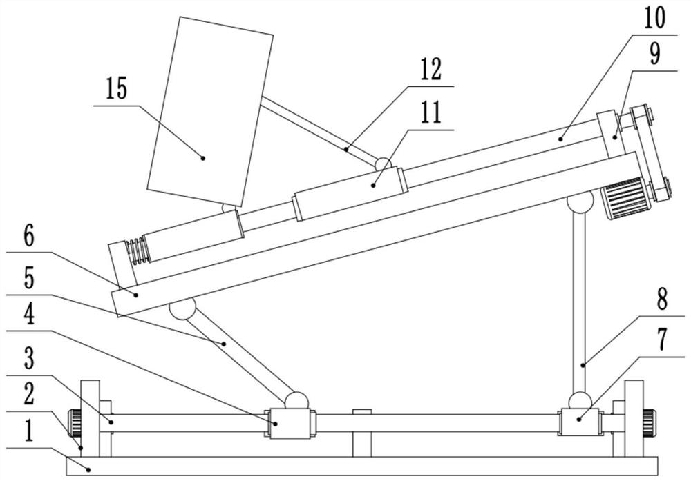 Building construction discharging platform device