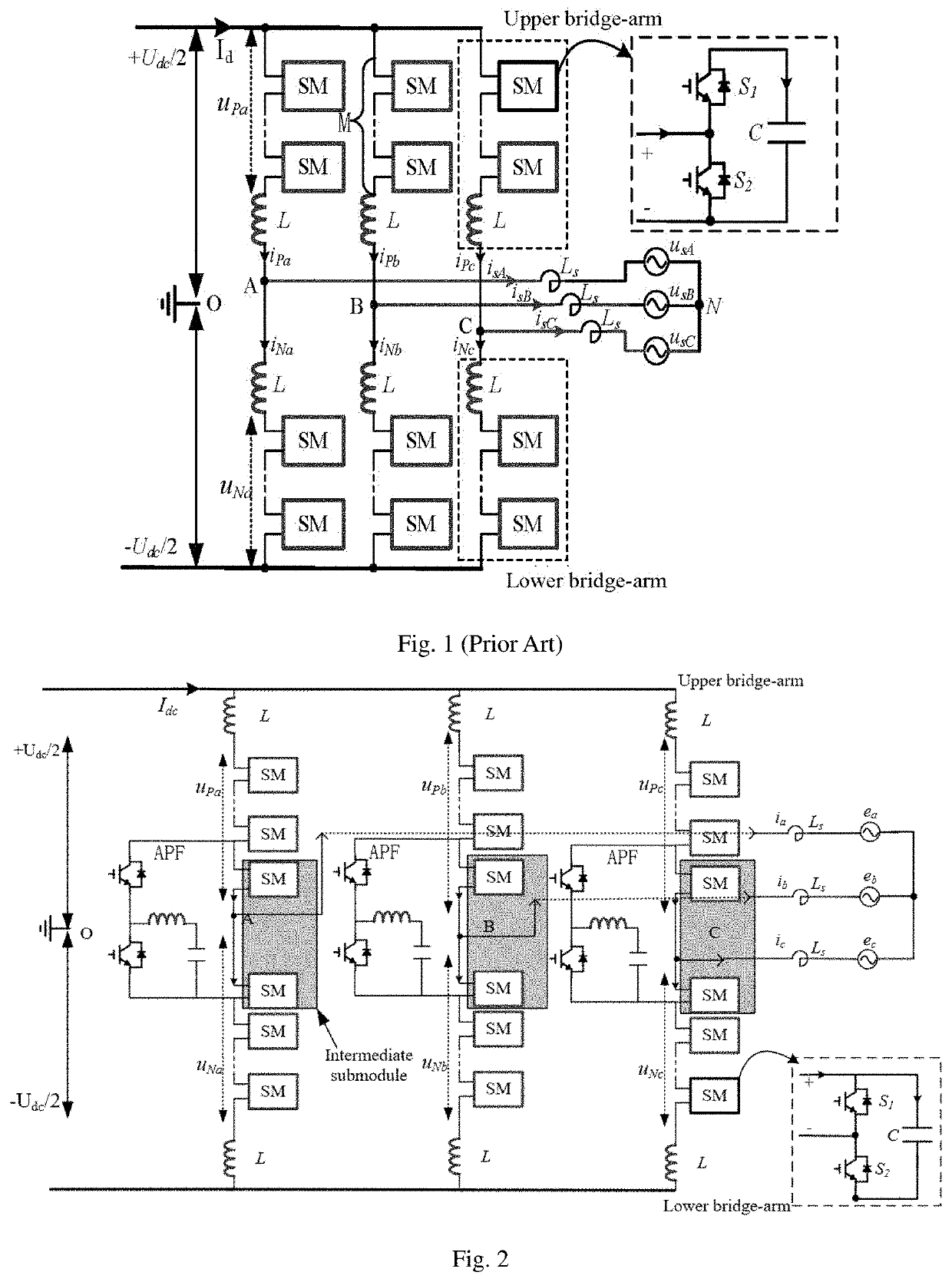 Active power filter-based modular multilevel converter