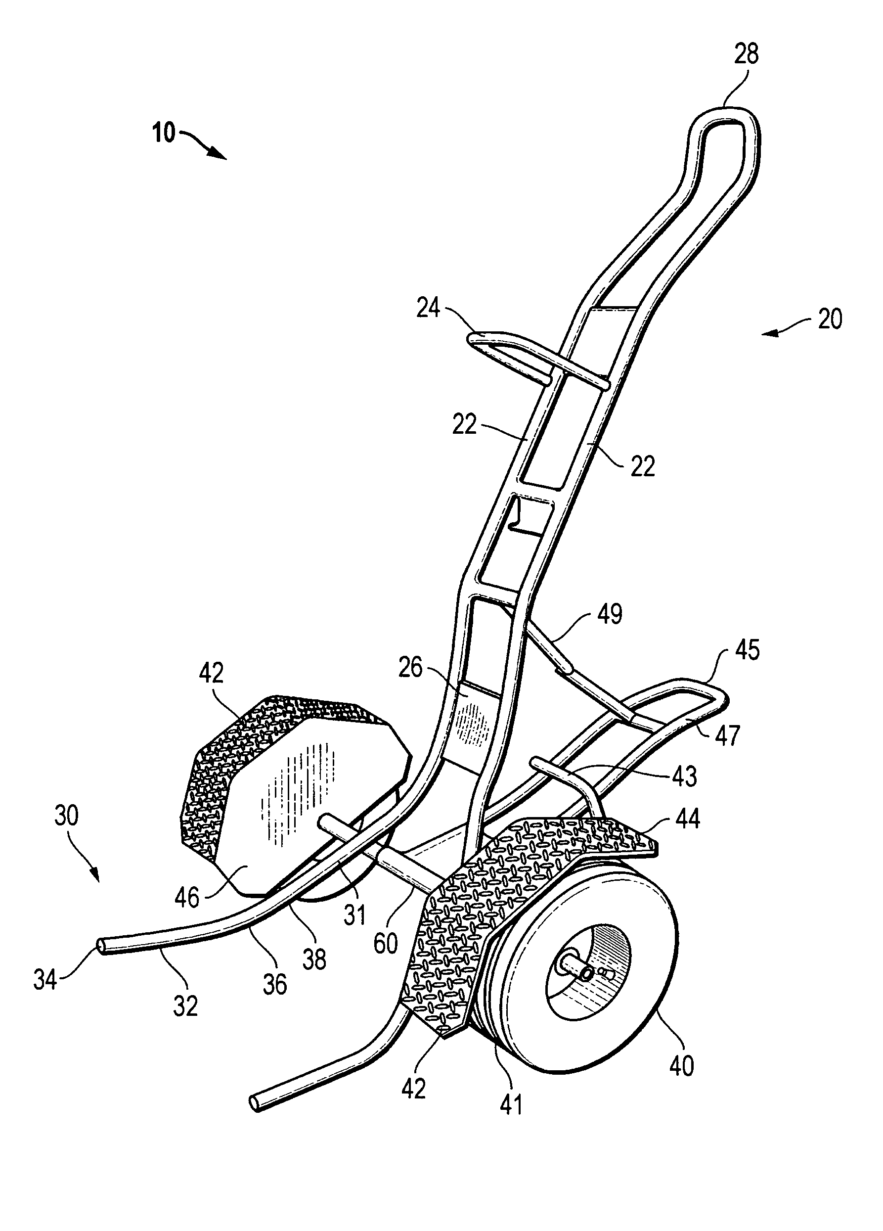Handling device for wheel assembly components