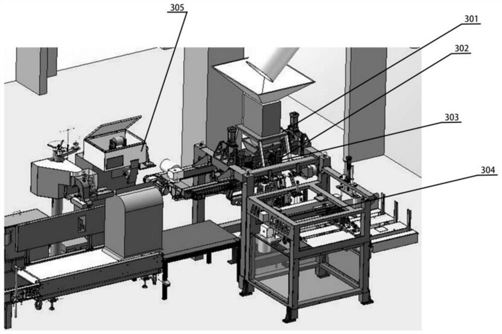 Full-automatic stacking robot system and using method