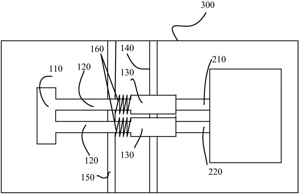 Blind-mate manifold branch system and liquid-cooled system