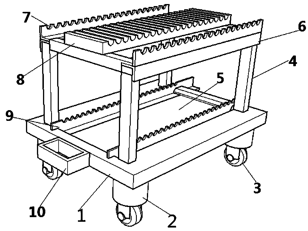 A prefabricated box girder steel bar binding mold and its installation method