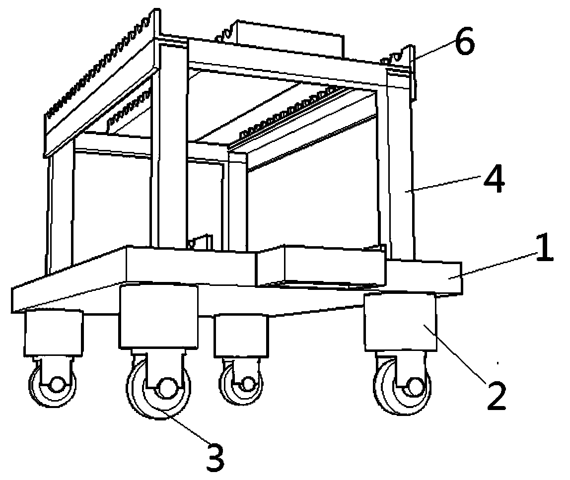 A prefabricated box girder steel bar binding mold and its installation method