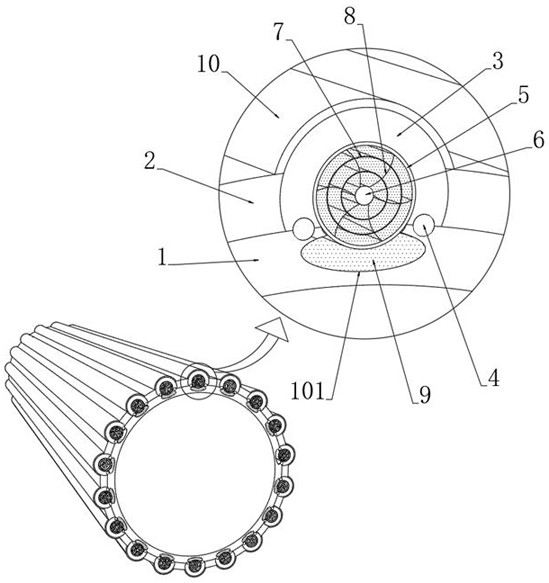 A high wear-resistant rubber hose