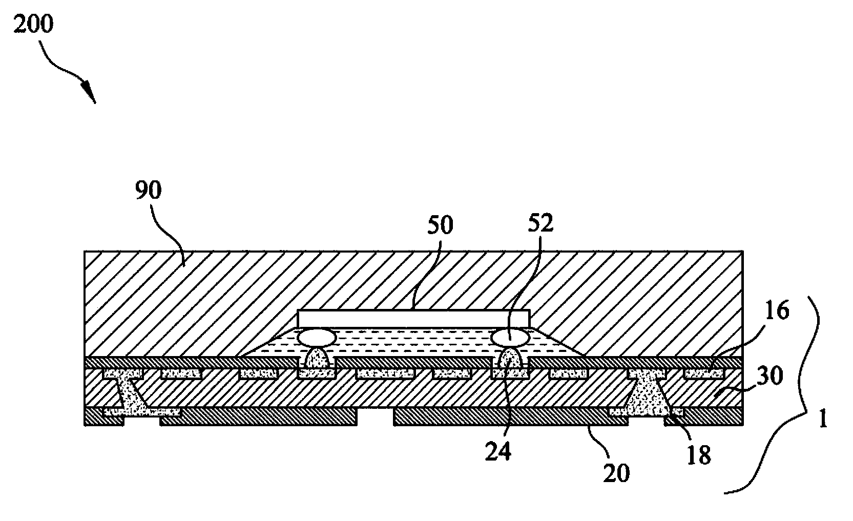 Method for encapsulating chips and support plates