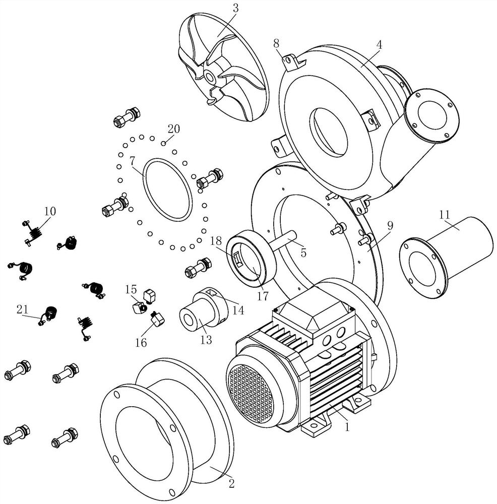 Anti-blocking mortar pump based on floating shell body