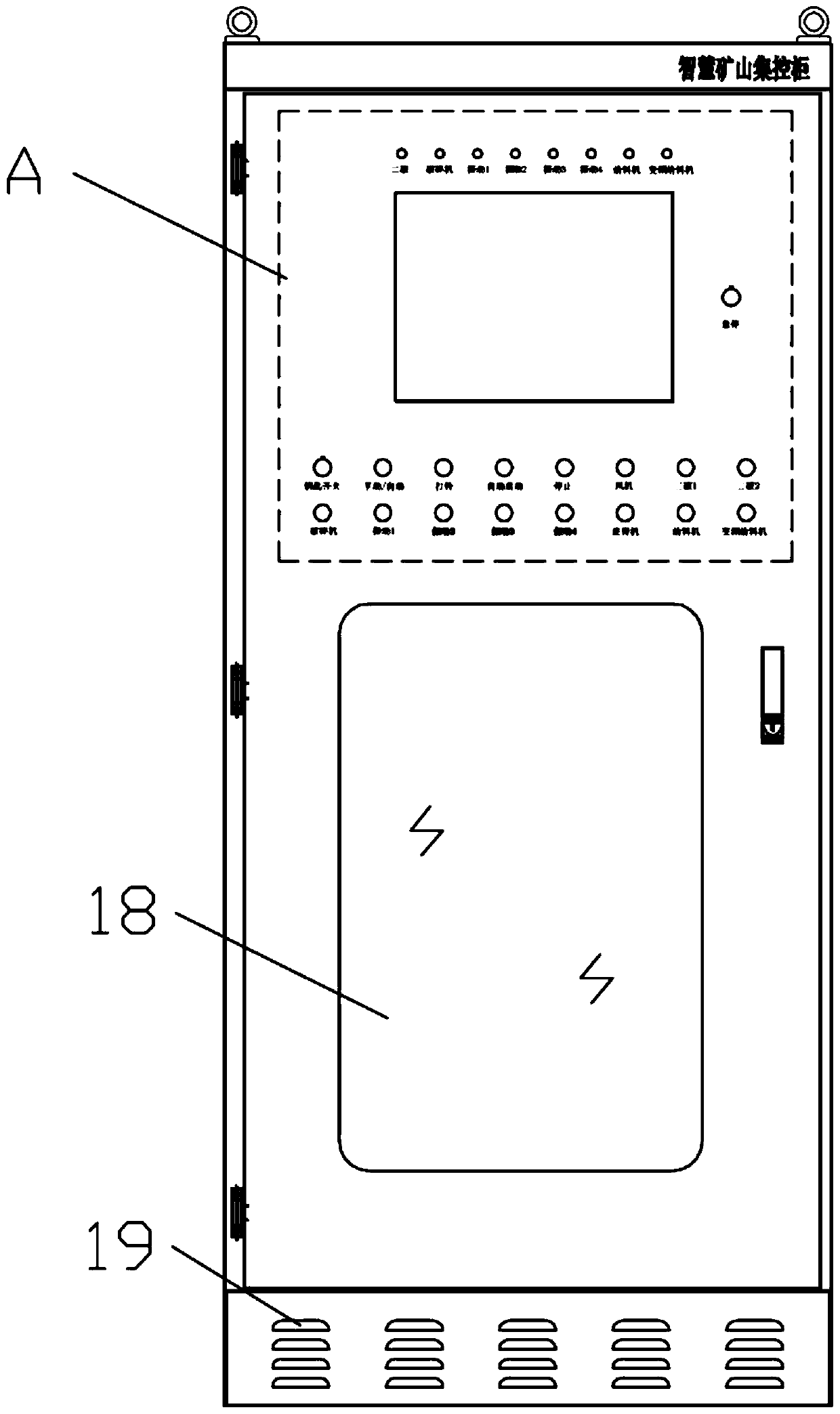 Intelligent mine centralized control cabinet