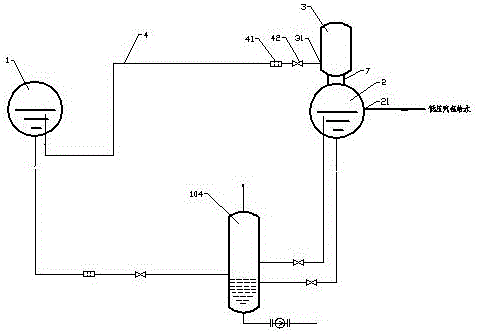 Integral type continuous sewage discharging system of waste heat boiler