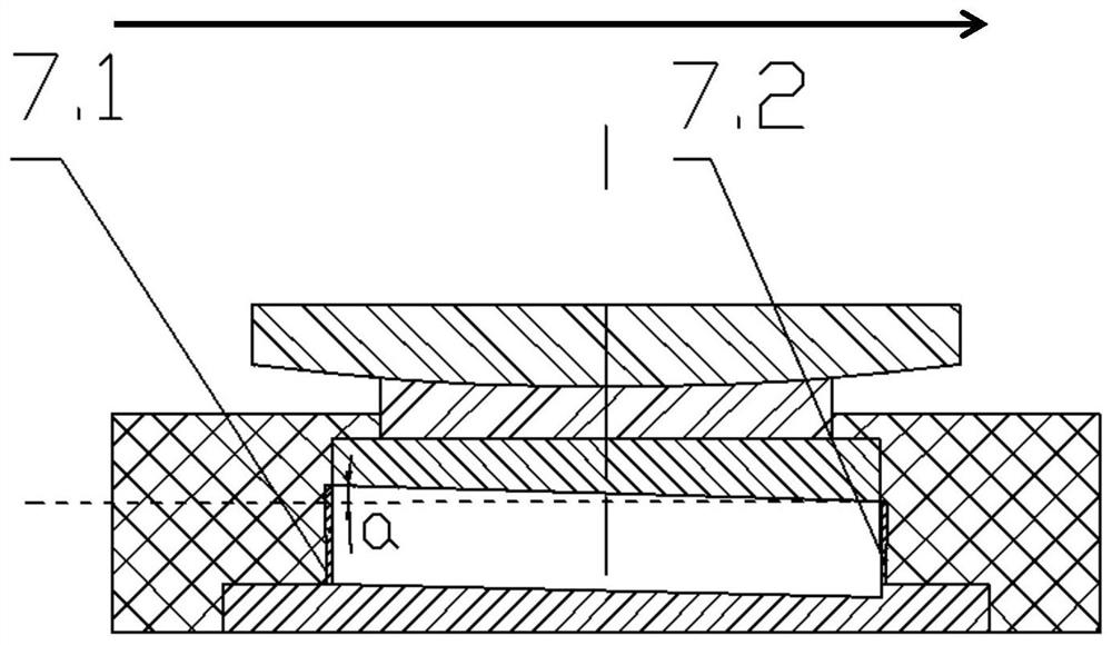 Measuring method of rolling mill rigidity difference