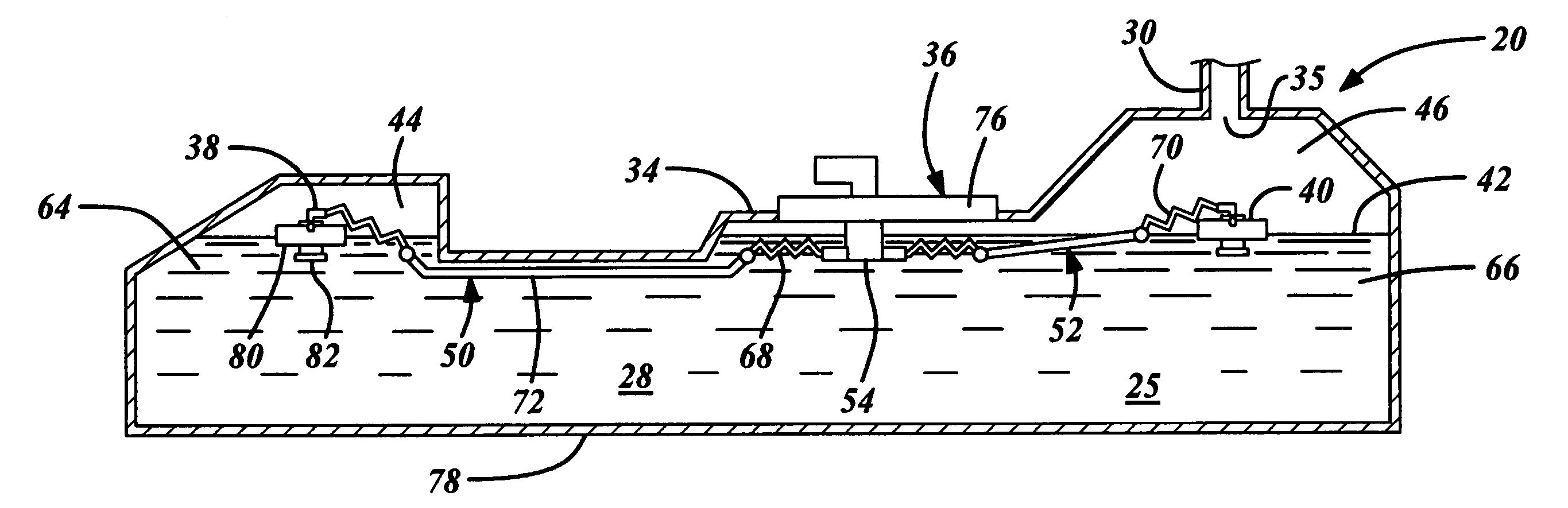 Fuel storage system for a vehicle