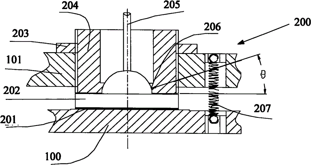 Rotating platform supported by air flotation